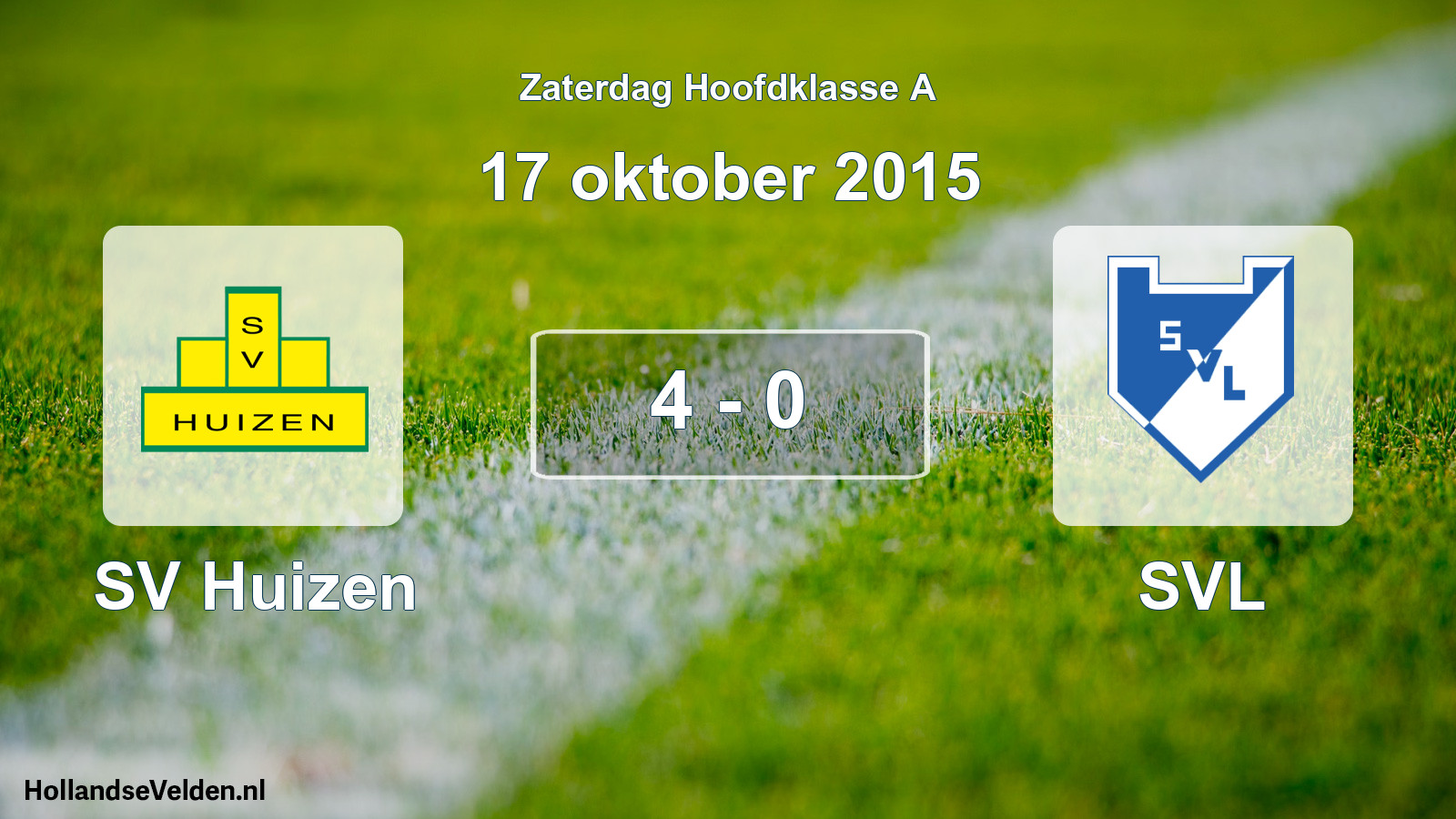 Total number of matches played: SV Huizen - SVL 4 - 0 (17 October 2015)