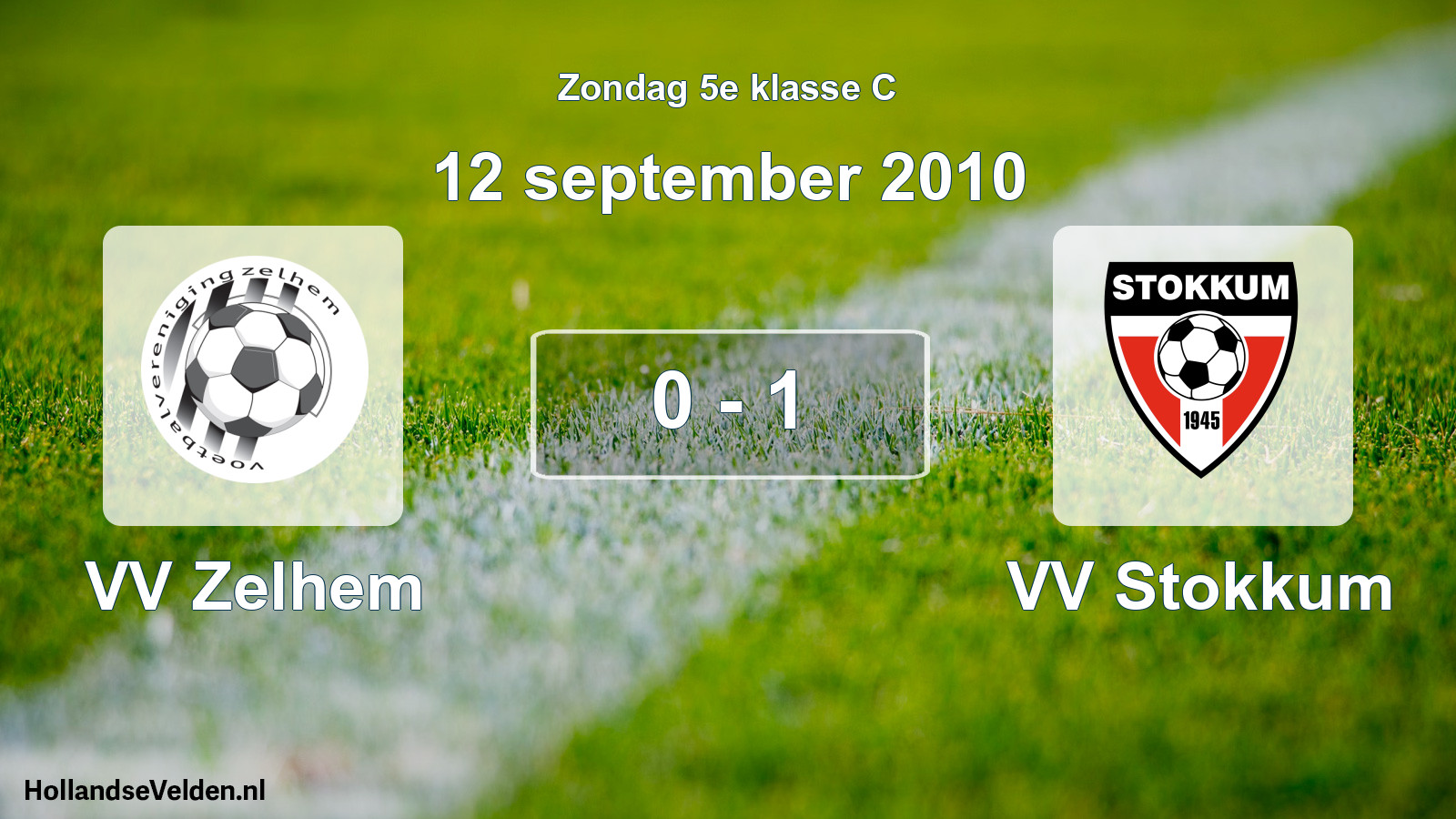 Total number of matches played: VV Zelhem - VV Stokkum 0 - 1 (12 September 2010)