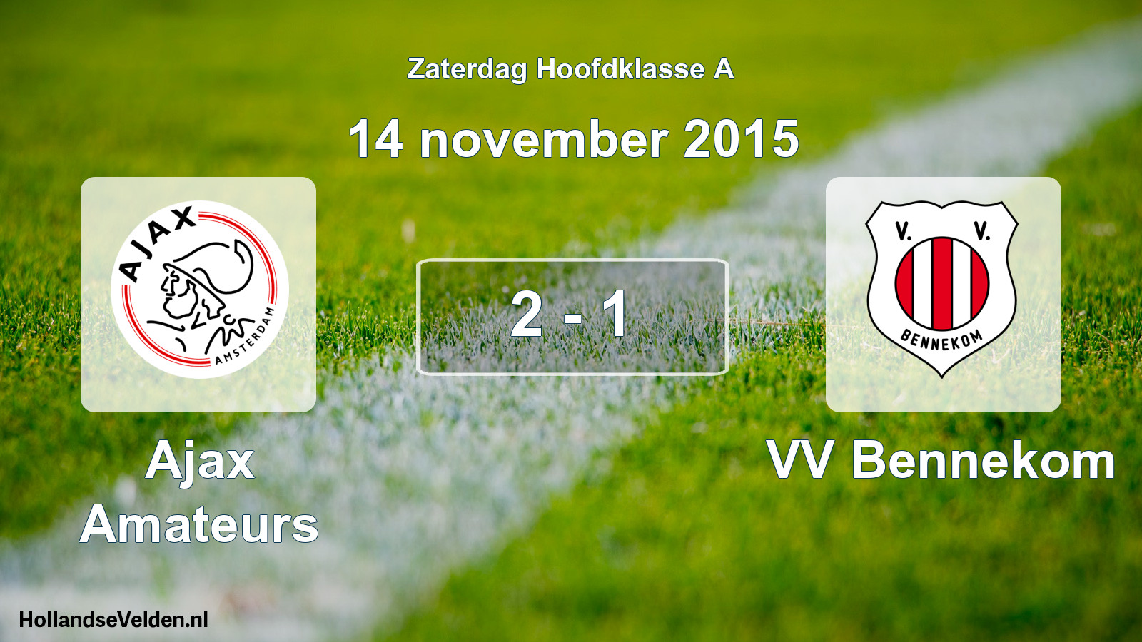 Total number of matches played: Ajax Amateurs - VV Bennekom 2 - 1 (14 November 2015)