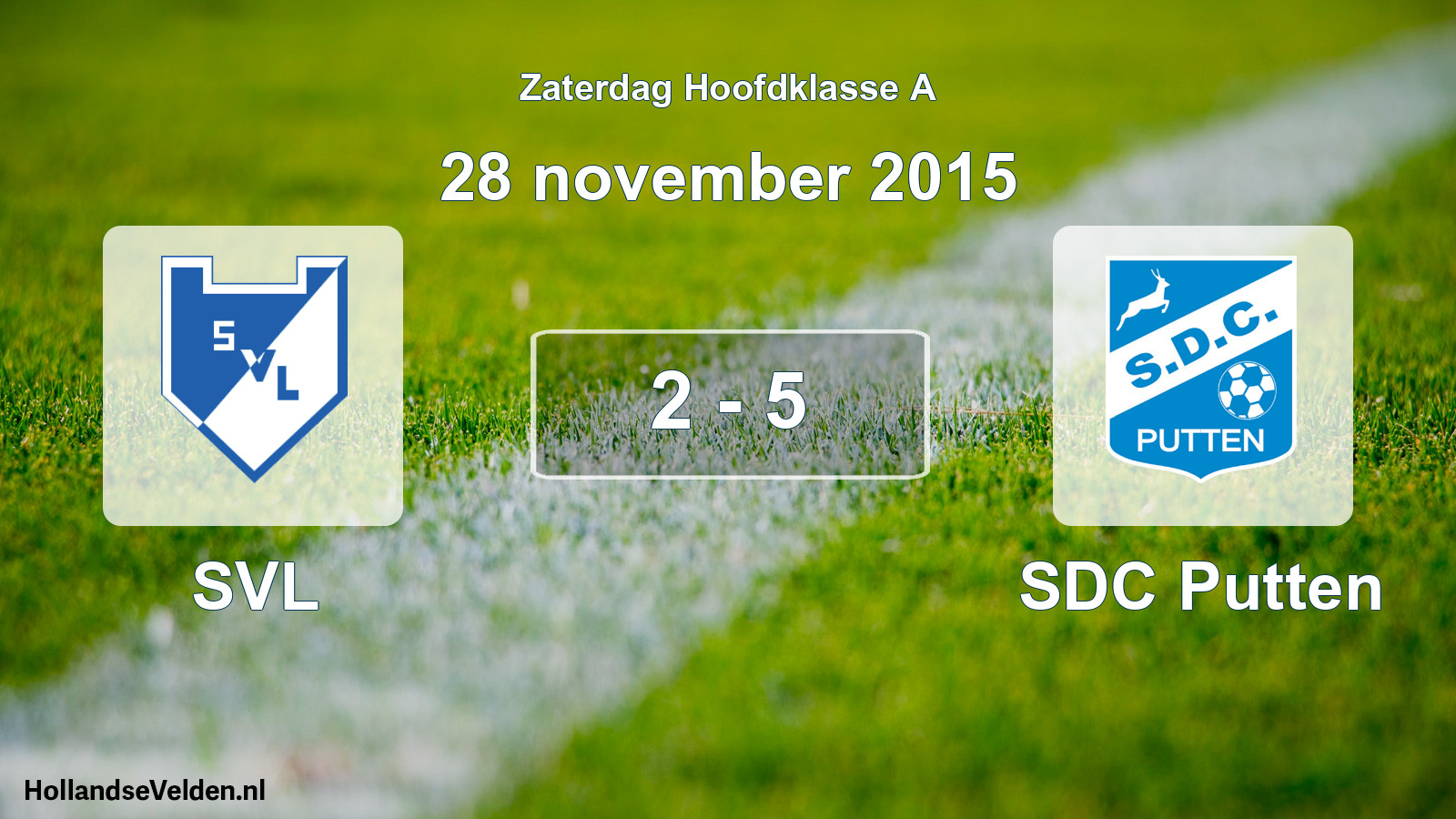 Total number of matches played: SVL - SDC Putten 2 - 5 (28 November 2015)