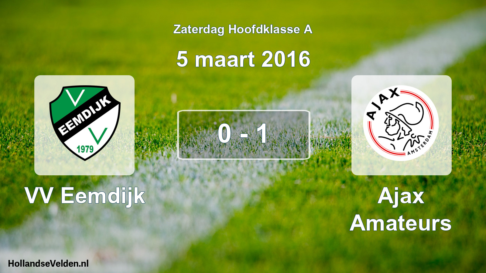 Total number of matches played: VV Eemdijk - Ajax Amateurs 0 - 1 (5 March 2016)