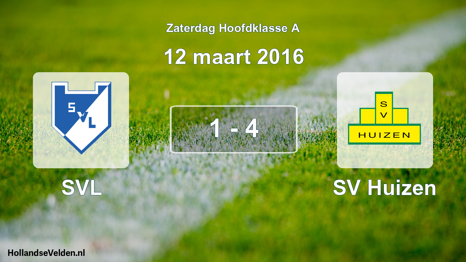 Total number of matches played: SVL - SV Huizen 1 - 4 (12 March 2016)