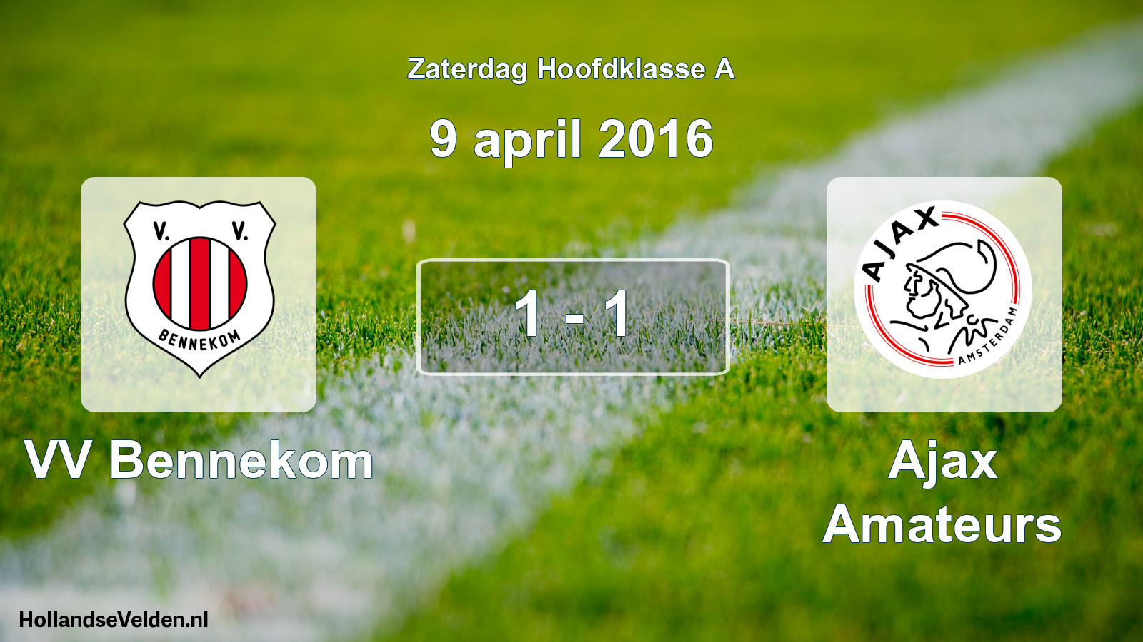 Total number of matches played: VV Bennekom - Ajax Amateurs 1 - 1 (9 April 2016)