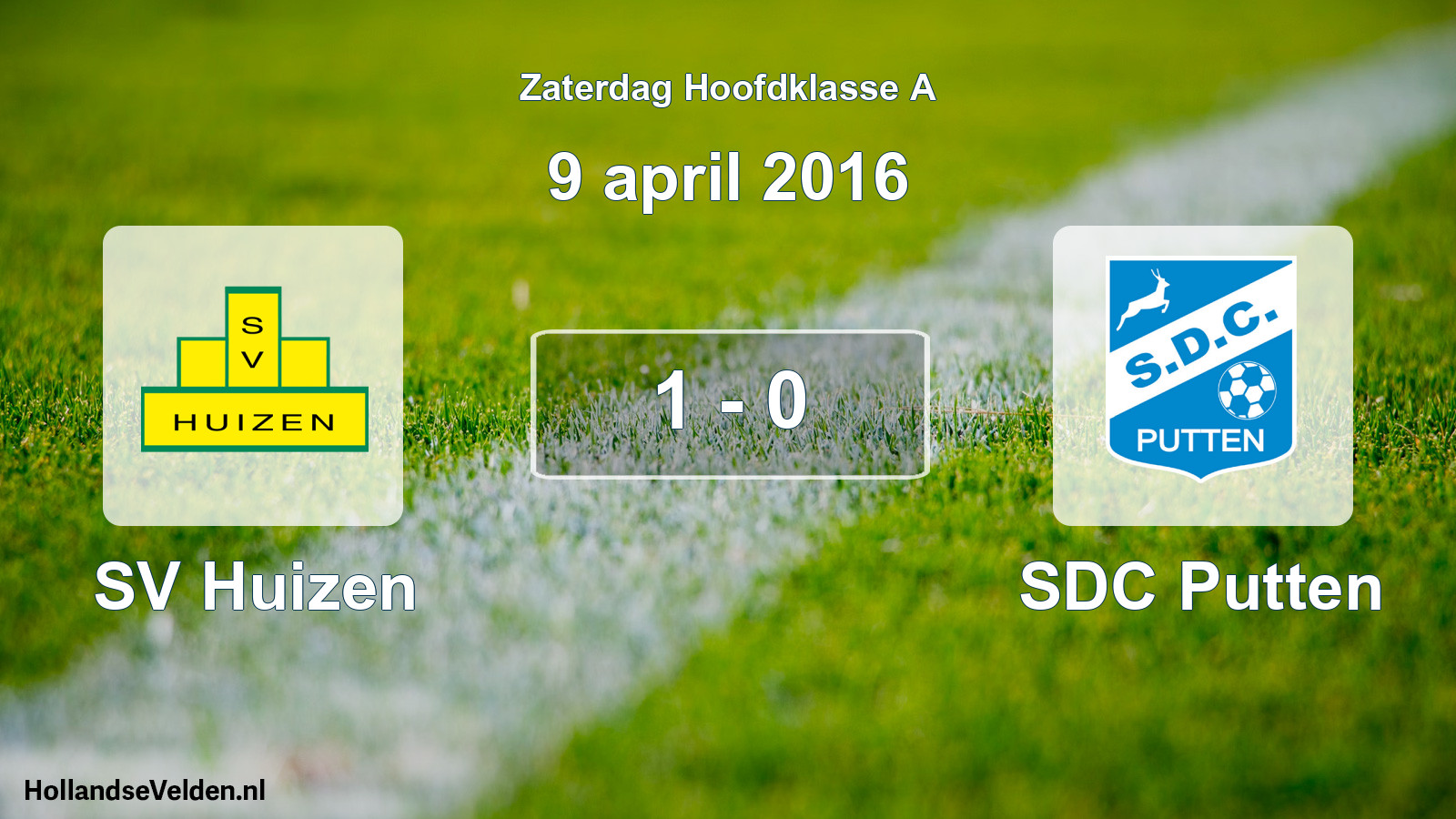 Total number of matches played: SV Huizen - SDC Putten 1 - 0 (9 April 2016)