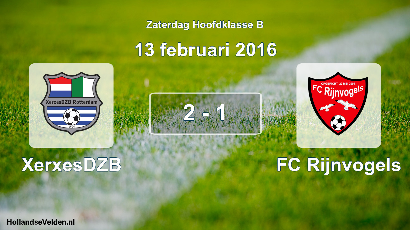 Total number of matches played: XerxesDZB - FC Rijnvogels 2 - 1 (13 February 2016)