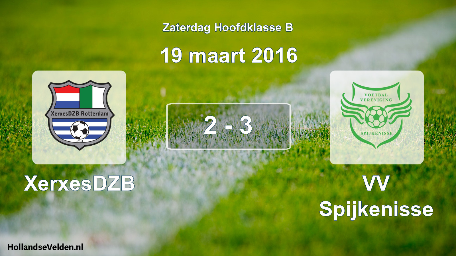Total number of matches played: XerxesDZB - VV Spijkenisse 2 - 3 (19 March 2016)
