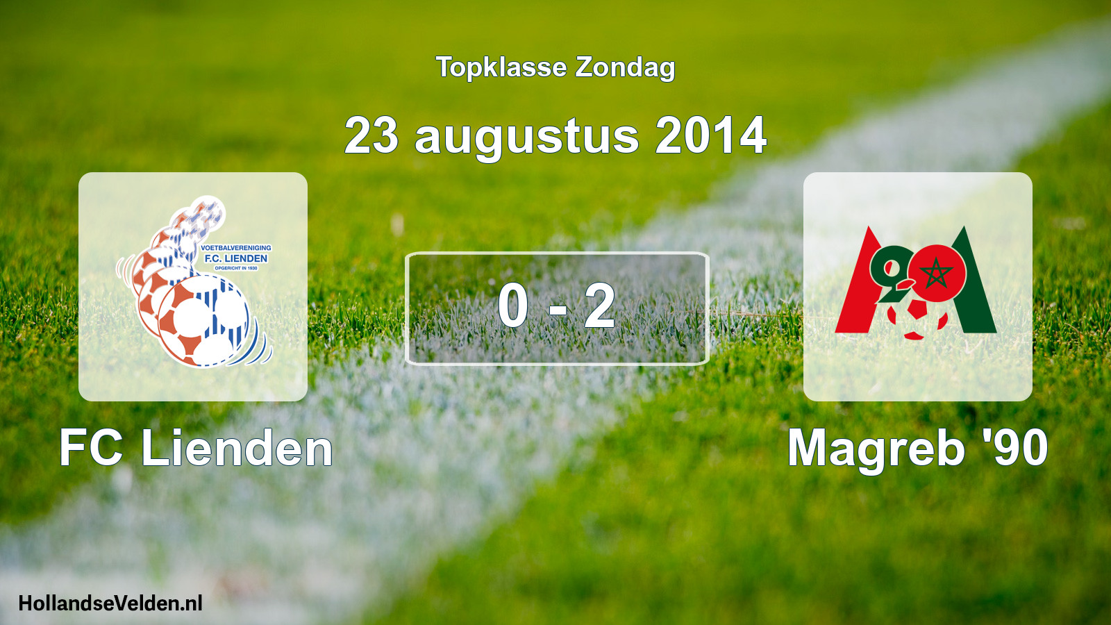 Total number of matches played: FC Lienden - Magreb '90 0 - 2 (23 August 2014)