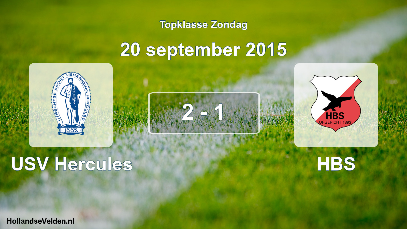Total number of matches played: USV Hercules - HBS 2 - 1 (20 September 2015)