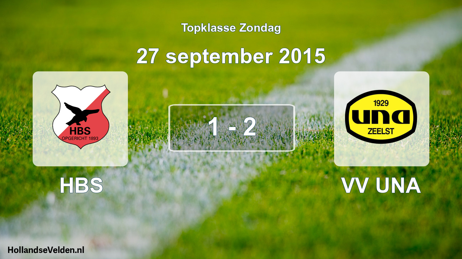 Total number of matches played: HBS - VV UNA 1 - 2 (27 September 2015)