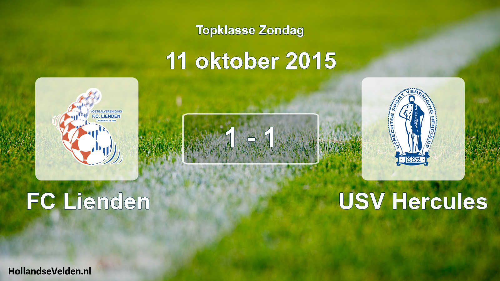 Total number of matches played: FC Lienden - USV Hercules 1 - 1 (11 October 2015)