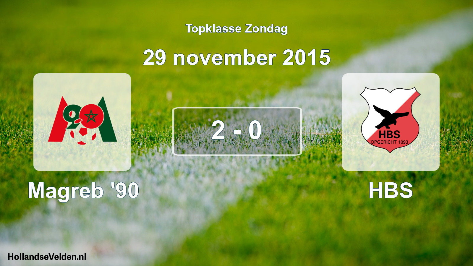 Total number of matches played: Magreb '90 - HBS 2 - 0 (29 November 2015)