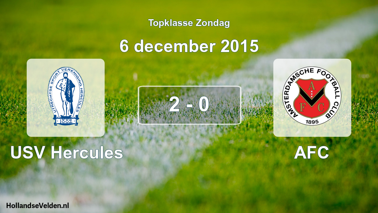 Total number of matches played: USV Hercules - AFC 2 - 0 (6 December 2015)
