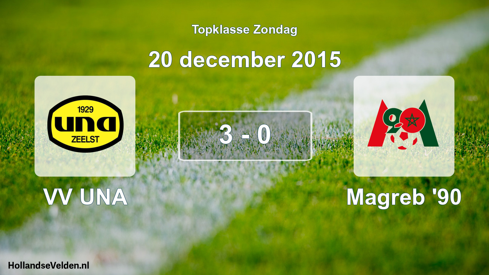 Total number of matches played: VV UNA - Magreb '90 3 - 0 (20 December 2015)
