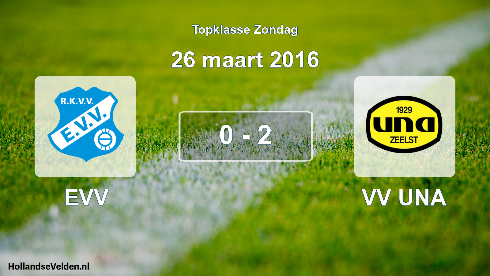 Total number of matches played: EVV - VV UNA 0 - 2 (26 March 2016)