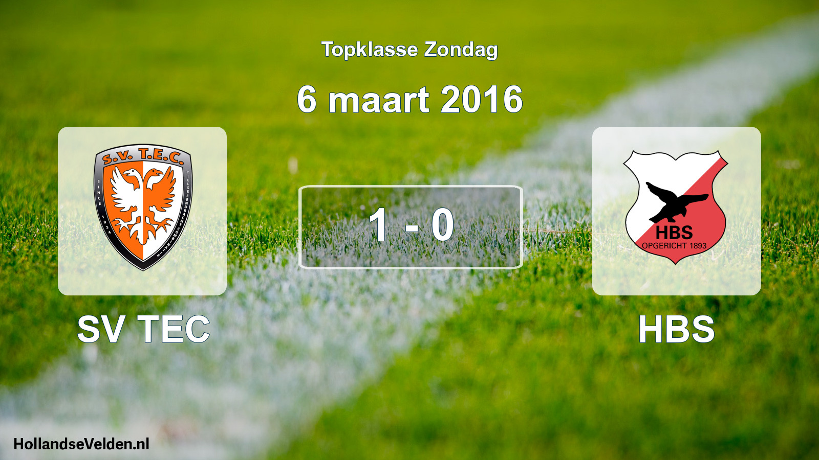 Total number of matches played: SV TEC - HBS 1 - 0 (6 March 2016)