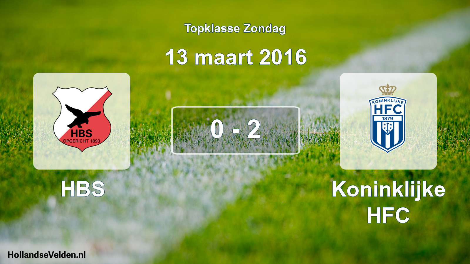 Total number of matches played: HBS - Koninklijke HFC 0 - 2 (13 March 2016)