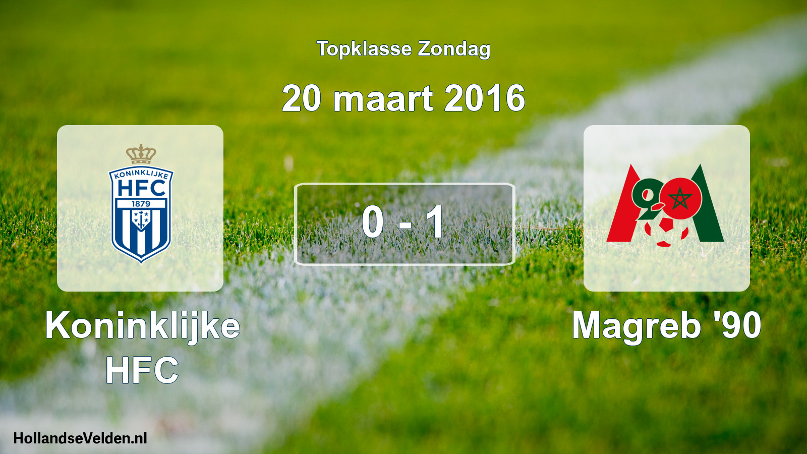 Total number of matches played: Koninklijke HFC - Magreb '90 0 - 1 (20 March 2016)