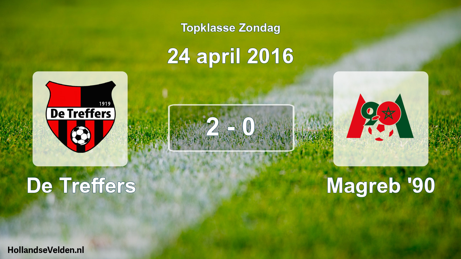 Total number of matches played: De Treffers - Magreb '90 2 - 0 (24 April 2016)