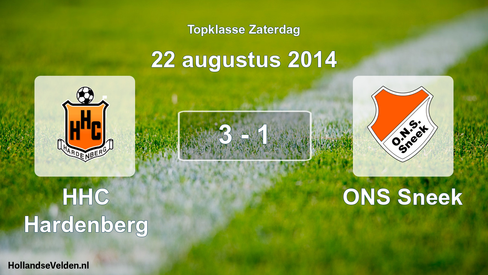 Total number of matches played: HHC Hardenberg - ONS Sneek 3 - 1 (22 August 2014)