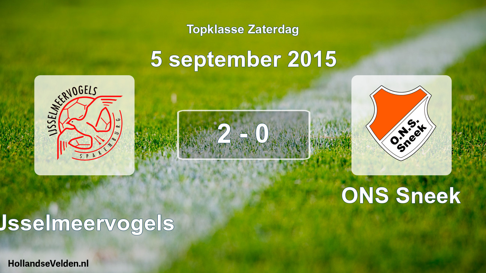 Total number of matches played: IJsselmeervogels - ONS Sneek 2 - 0 (5 September 2015)