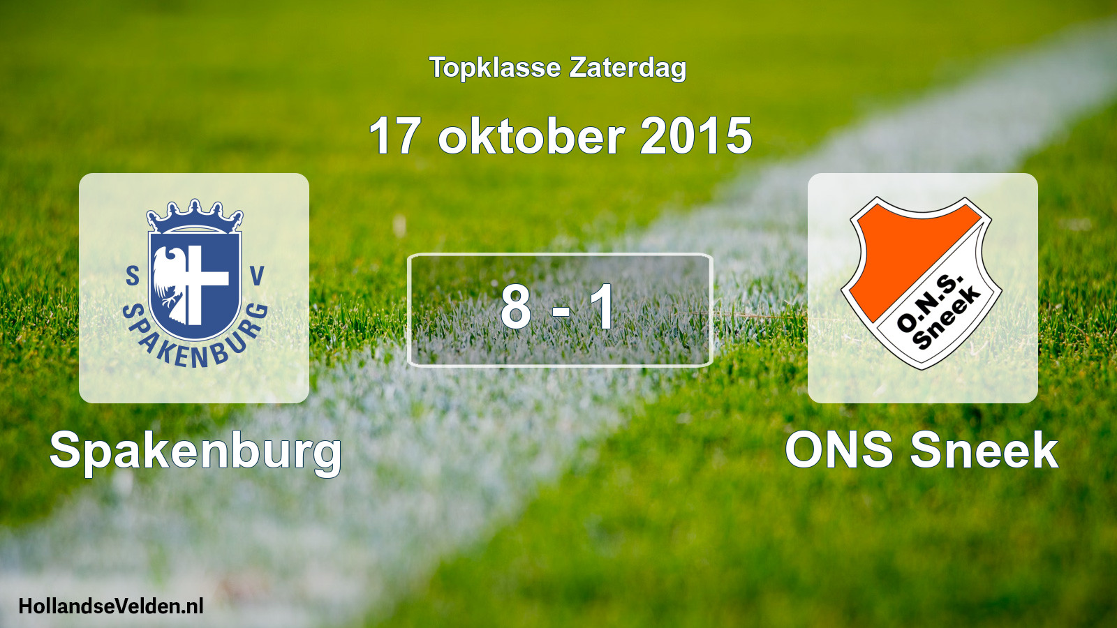 Total number of matches played: Spakenburg - ONS Sneek 8 - 1 (17 October 2015)