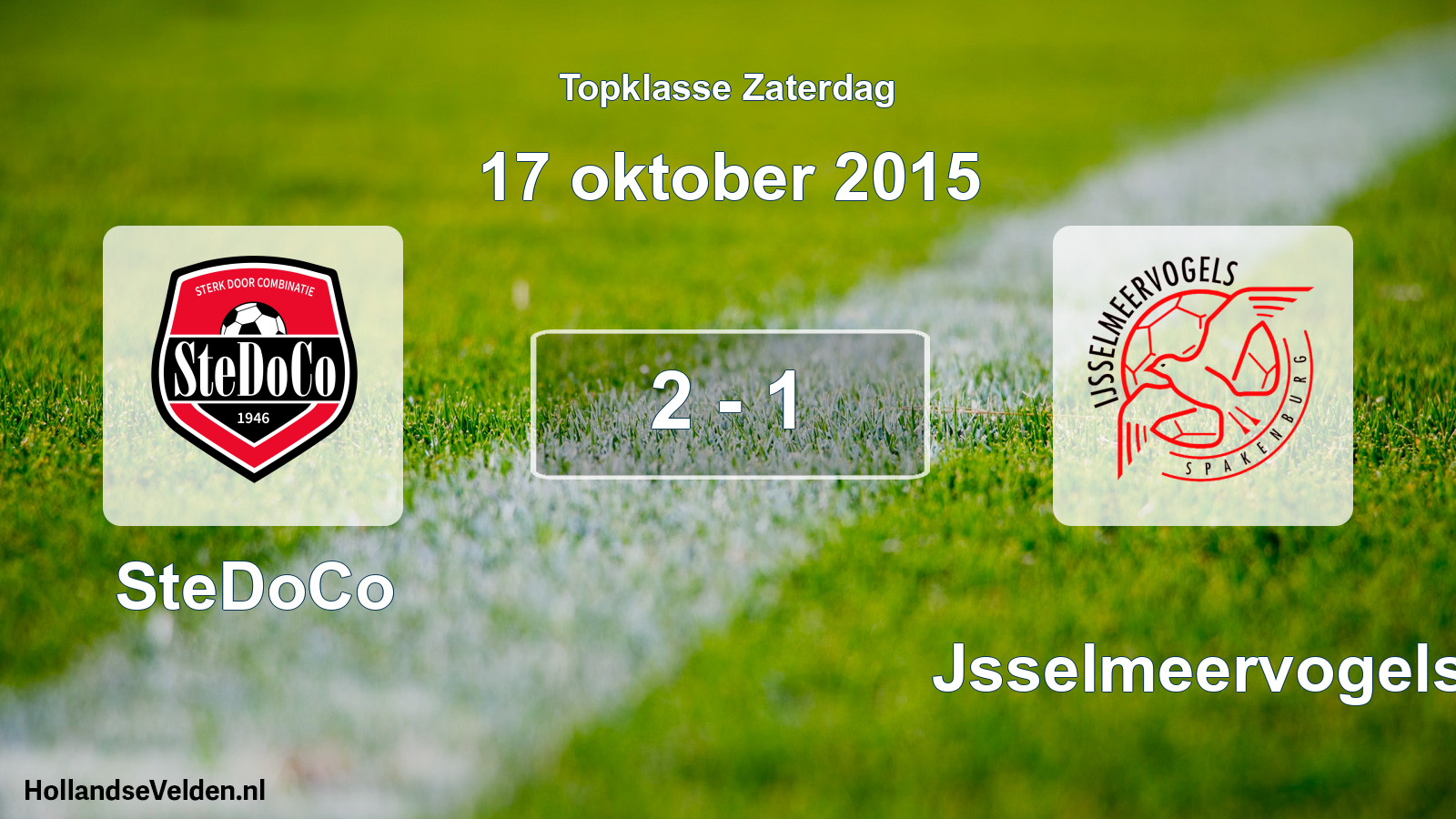 Total number of matches played: SteDoCo - IJsselmeervogels 2 - 1 (17 October 2015)