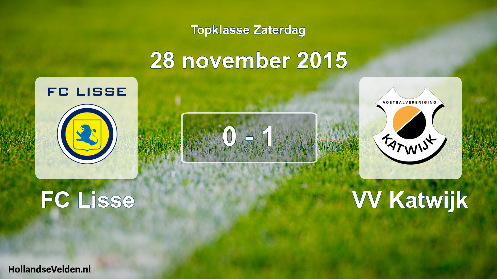 Total number of matches played: FC Lisse - VV Katwijk 0 - 1 (28 November 2015)