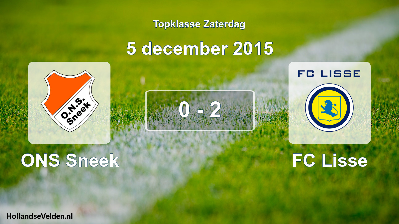 Total number of matches played: ONS Sneek - FC Lisse 0 - 2 (5 December 2015)