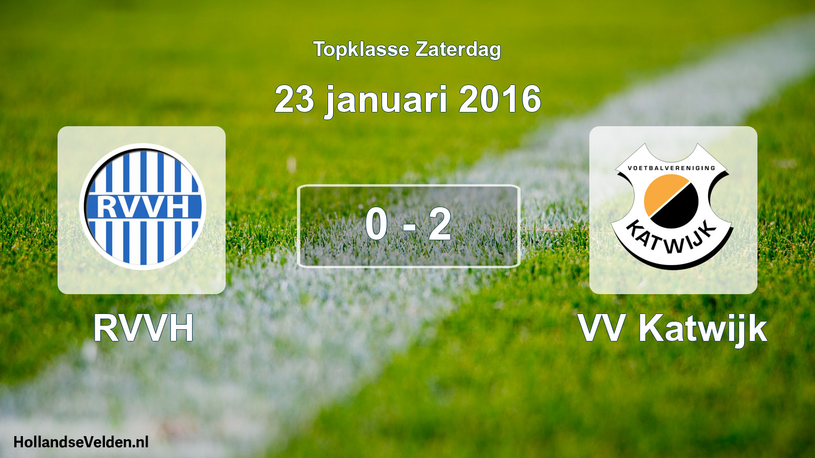 Total number of matches played: RVVH - VV Katwijk 0 - 2 (23 January 2016)