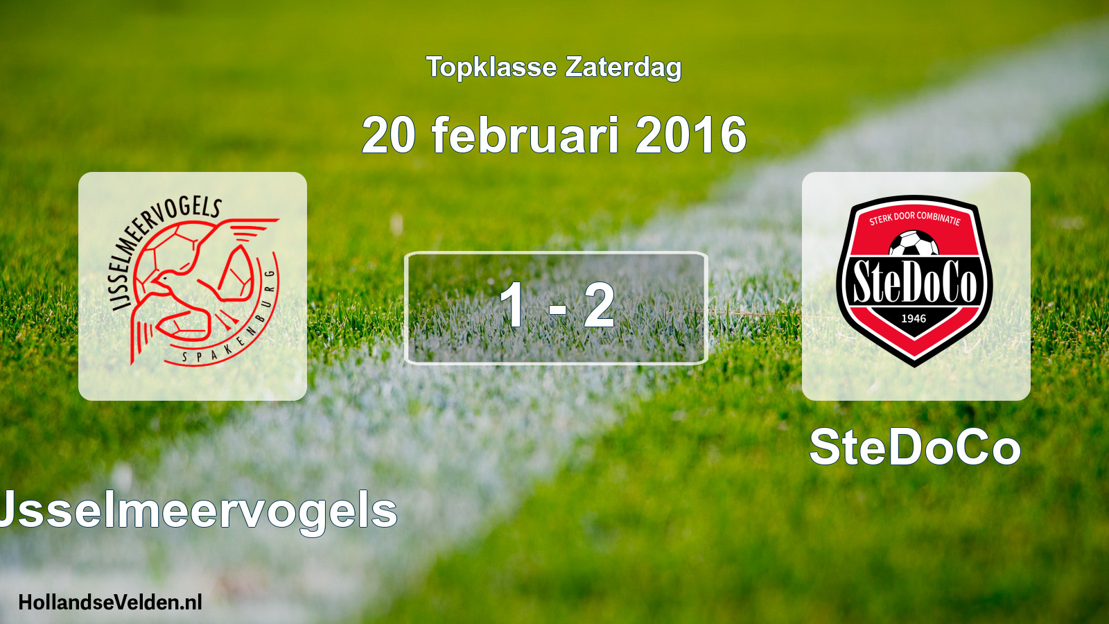 Total number of matches played: IJsselmeervogels - SteDoCo 1 - 2 (20 February 2016)