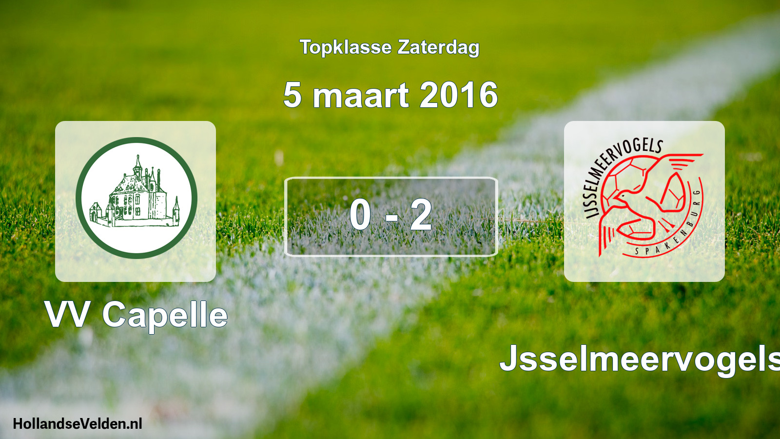 Total number of matches played: VV Capelle - IJsselmeervogels 0 - 2 (5 March 2016)