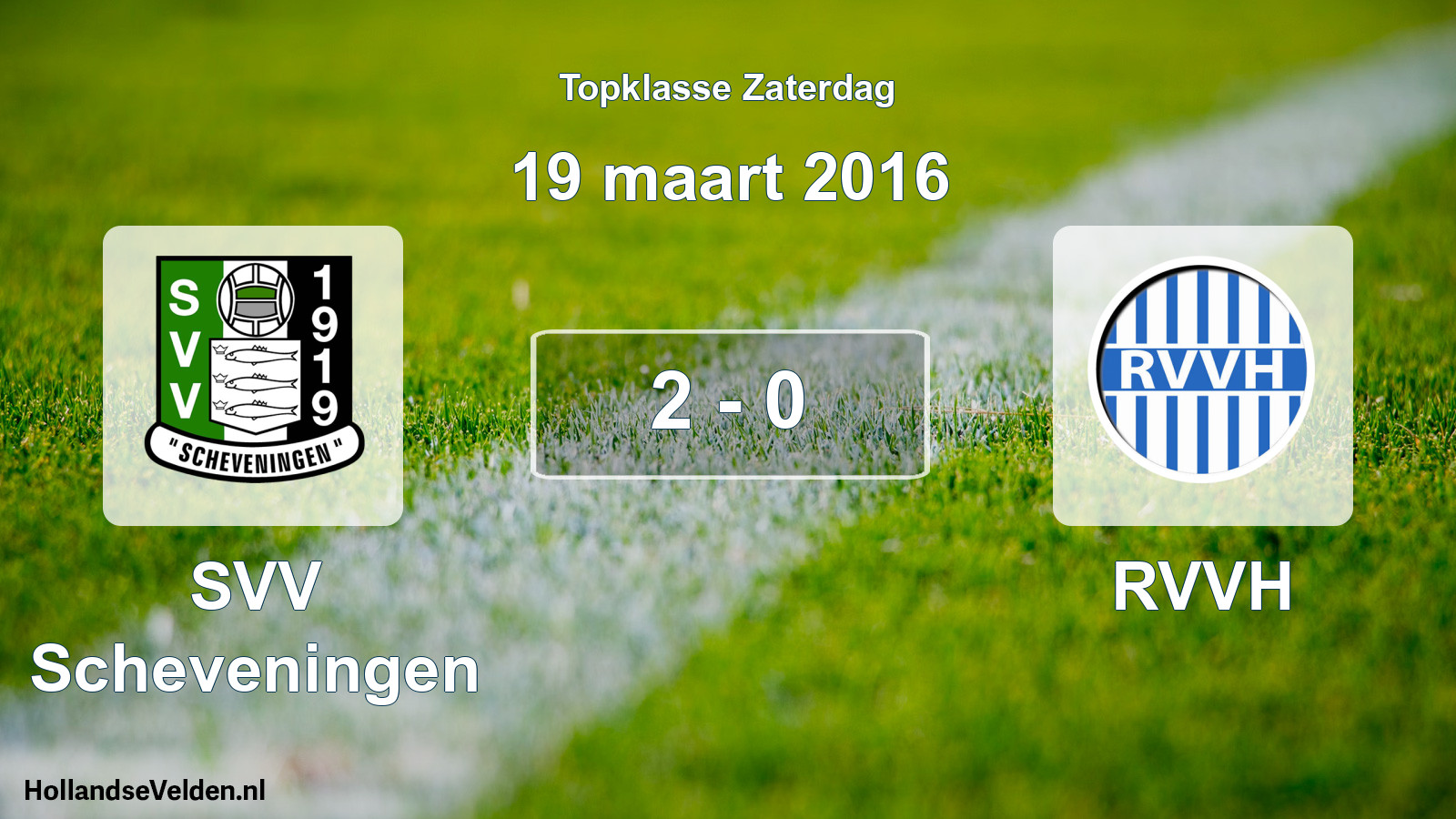 Total number of matches played: SVV Scheveningen - RVVH 2 - 0 (19 March 2016)