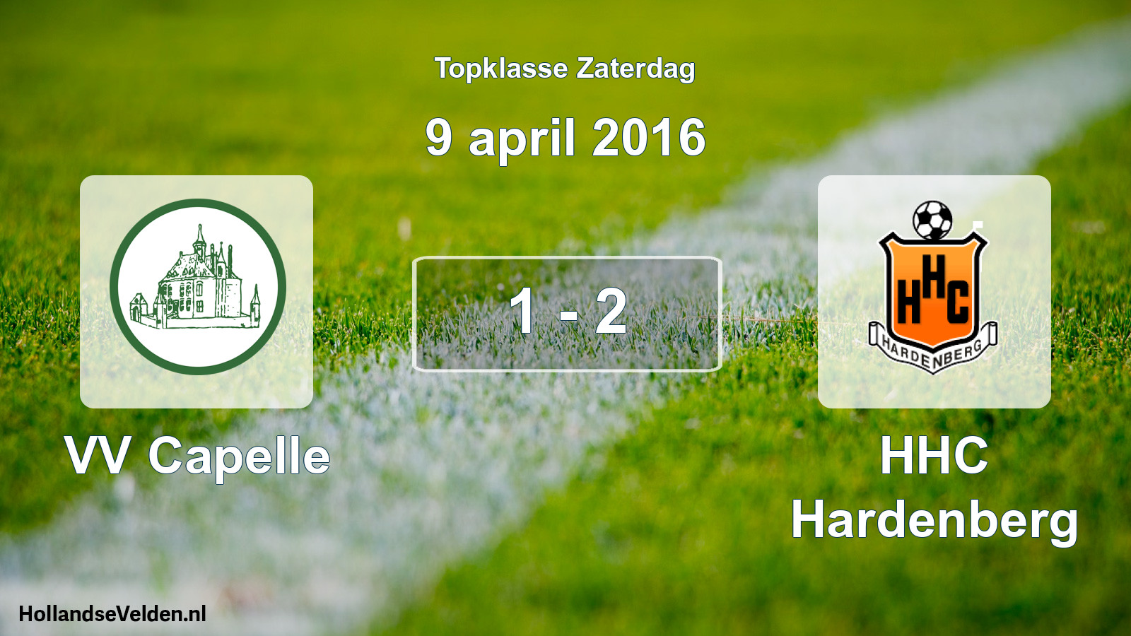 Total number of matches played: VV Capelle - HHC Hardenberg 1 - 2 (9 April 2016)
