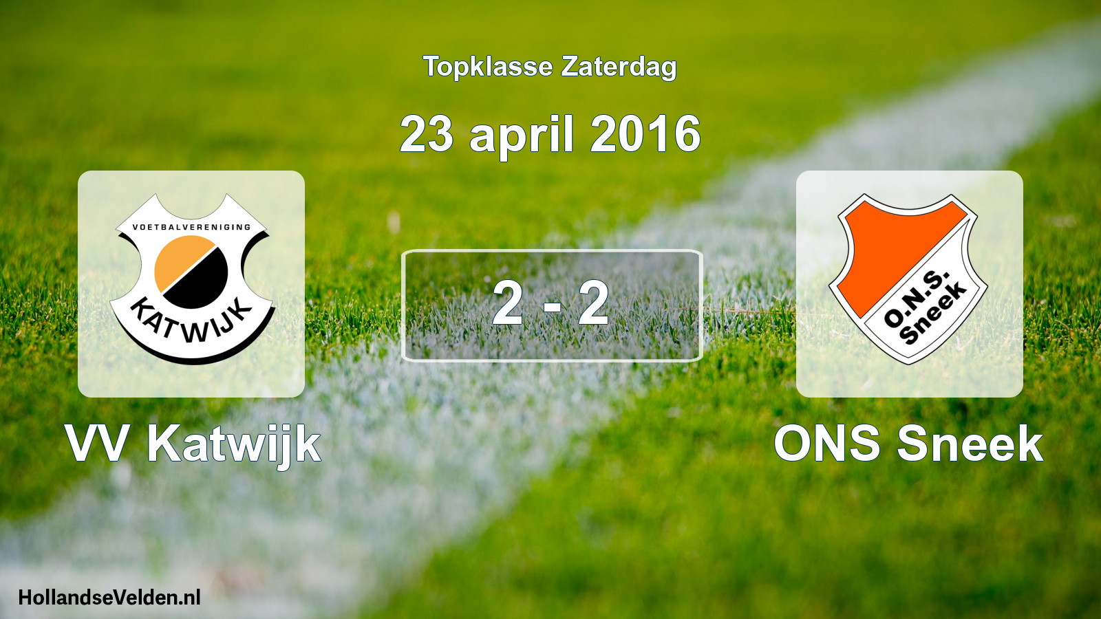 Total number of matches played: VV Katwijk - ONS Sneek 2 - 2 (23 April 2016)