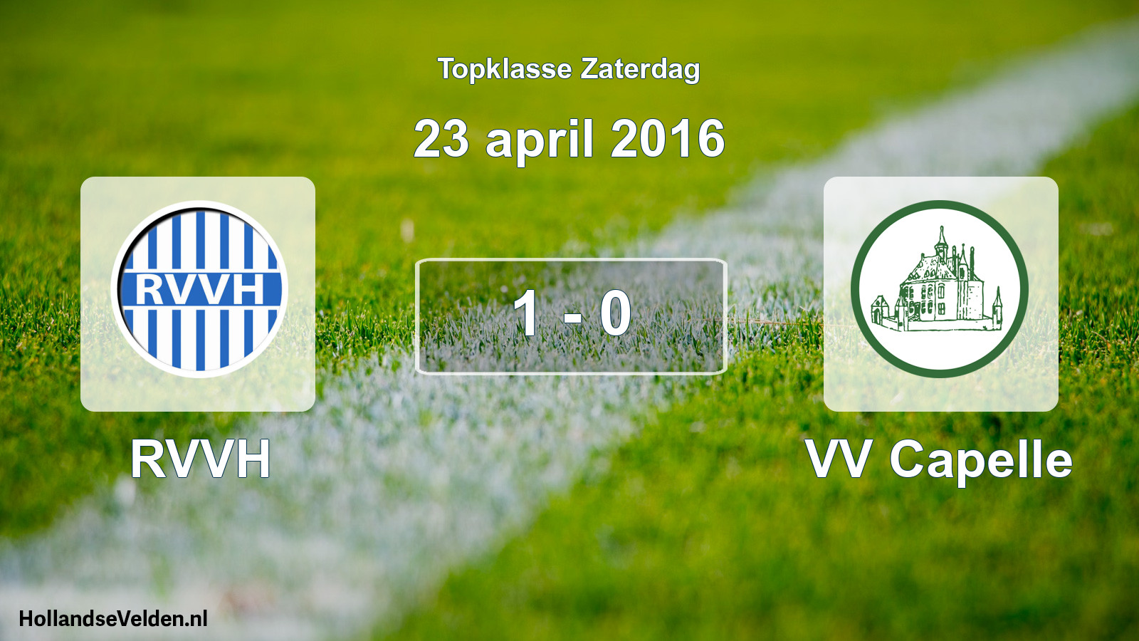 Total number of matches played: RVVH - VV Capelle 1 - 0 (23 April 2016)