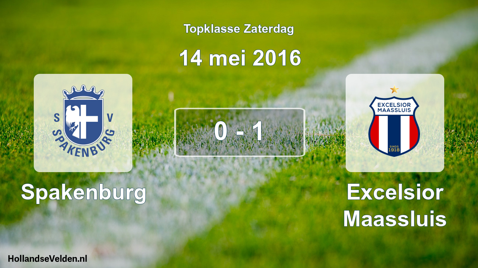 Total number of matches played: Spakenburg - Excelsior Maassluis 0 - 1 (14 May 2016)