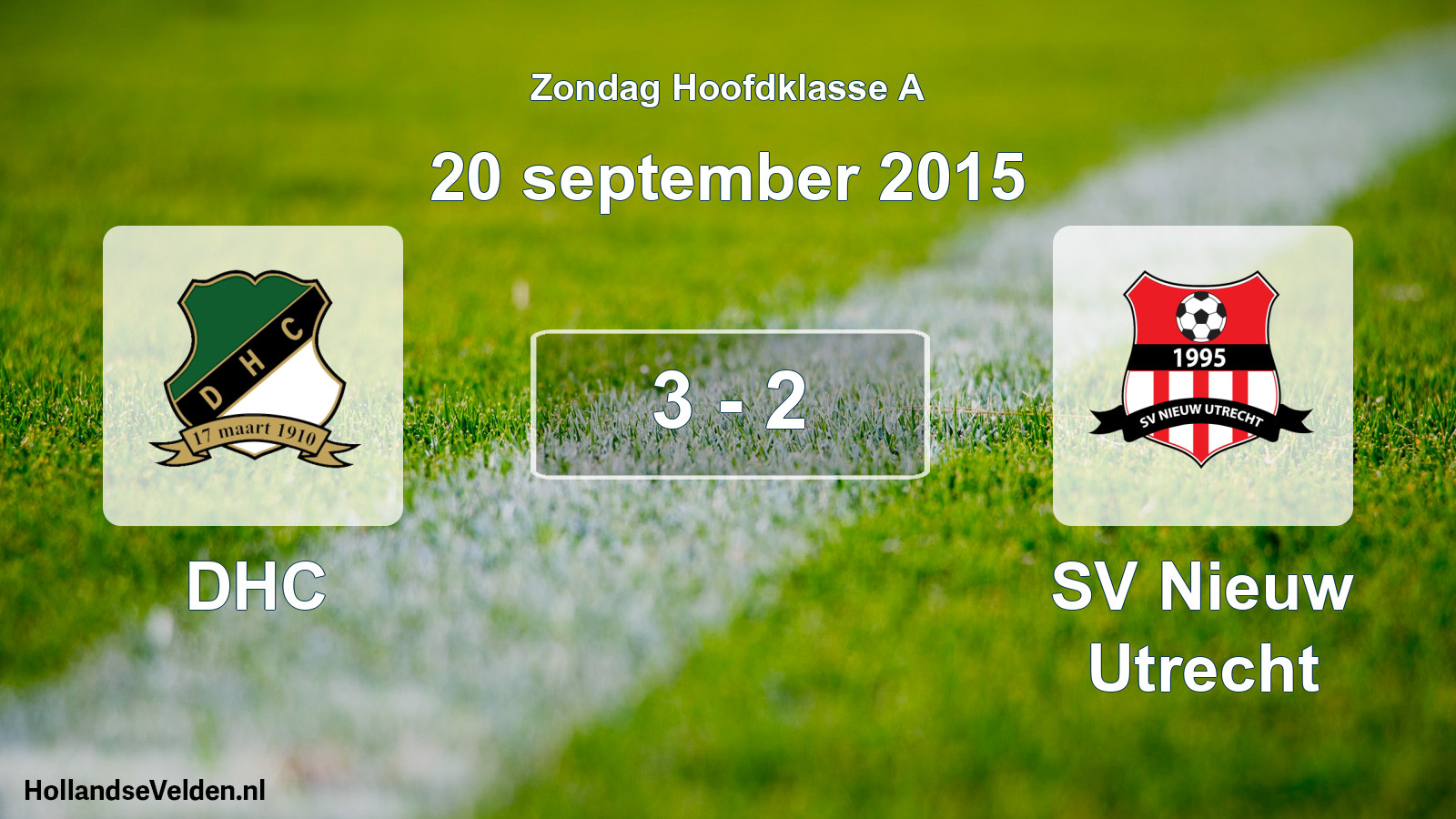 Total number of matches played: DHC - SV Nieuw Utrecht 3 - 2 (20 September 2015)