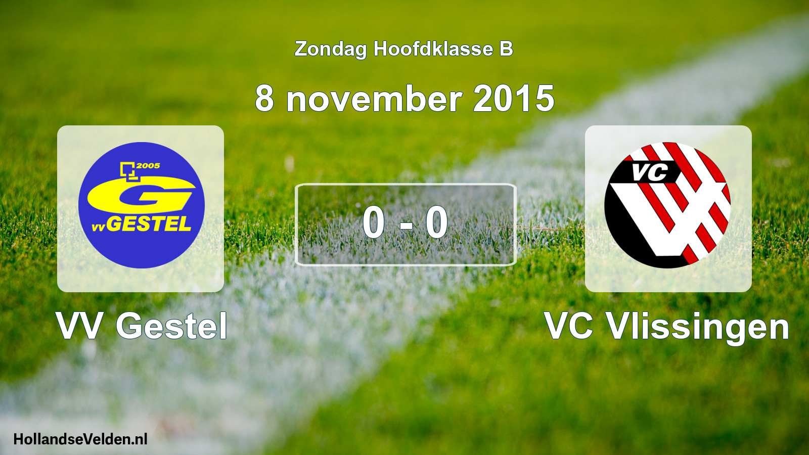 Total number of matches played: VV Gestel - VC Vlissingen 0 - 0 (8 November 2015)