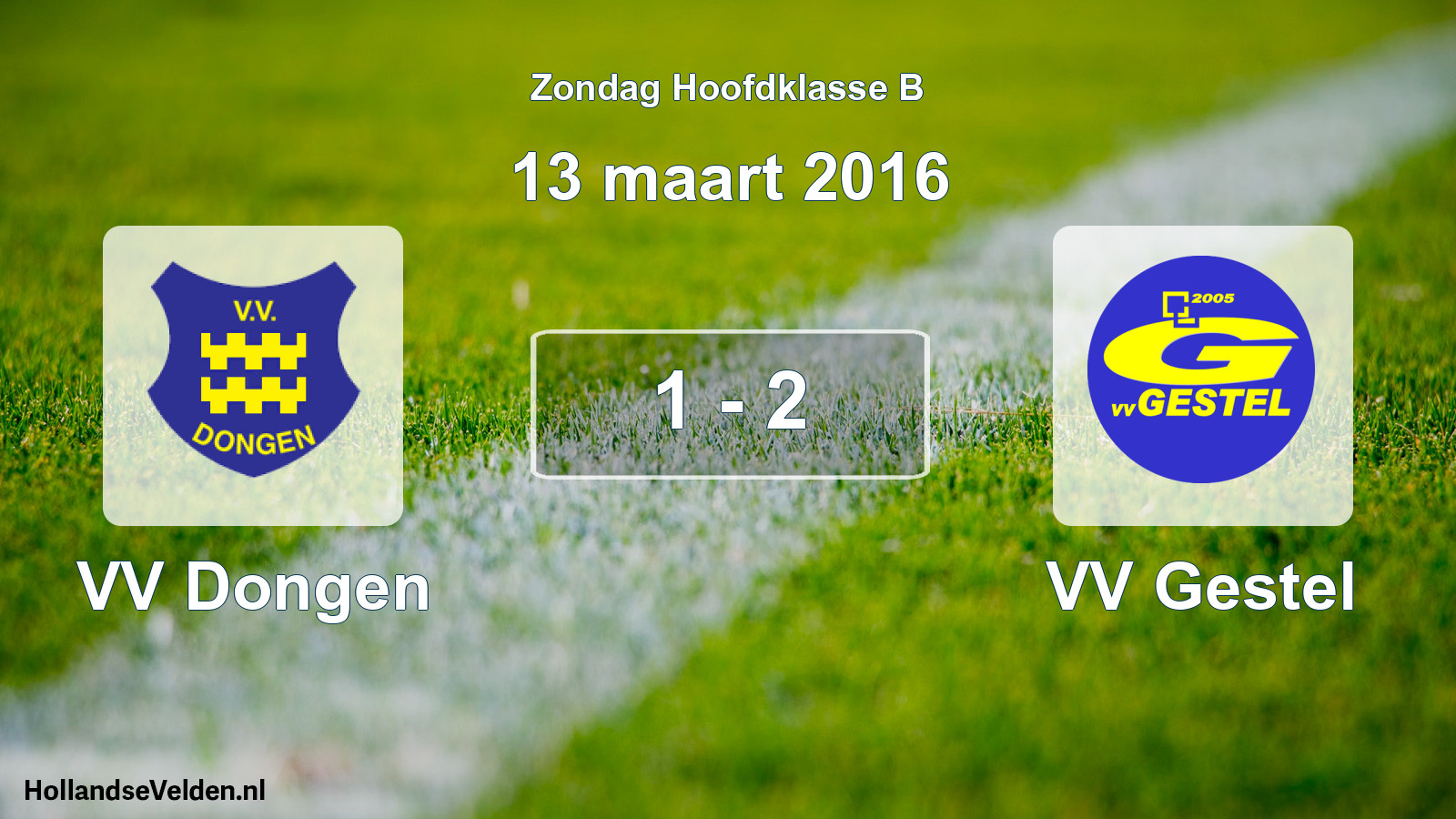 Total number of matches played: VV Dongen - VV Gestel 1 - 2 (13 March 2016)
