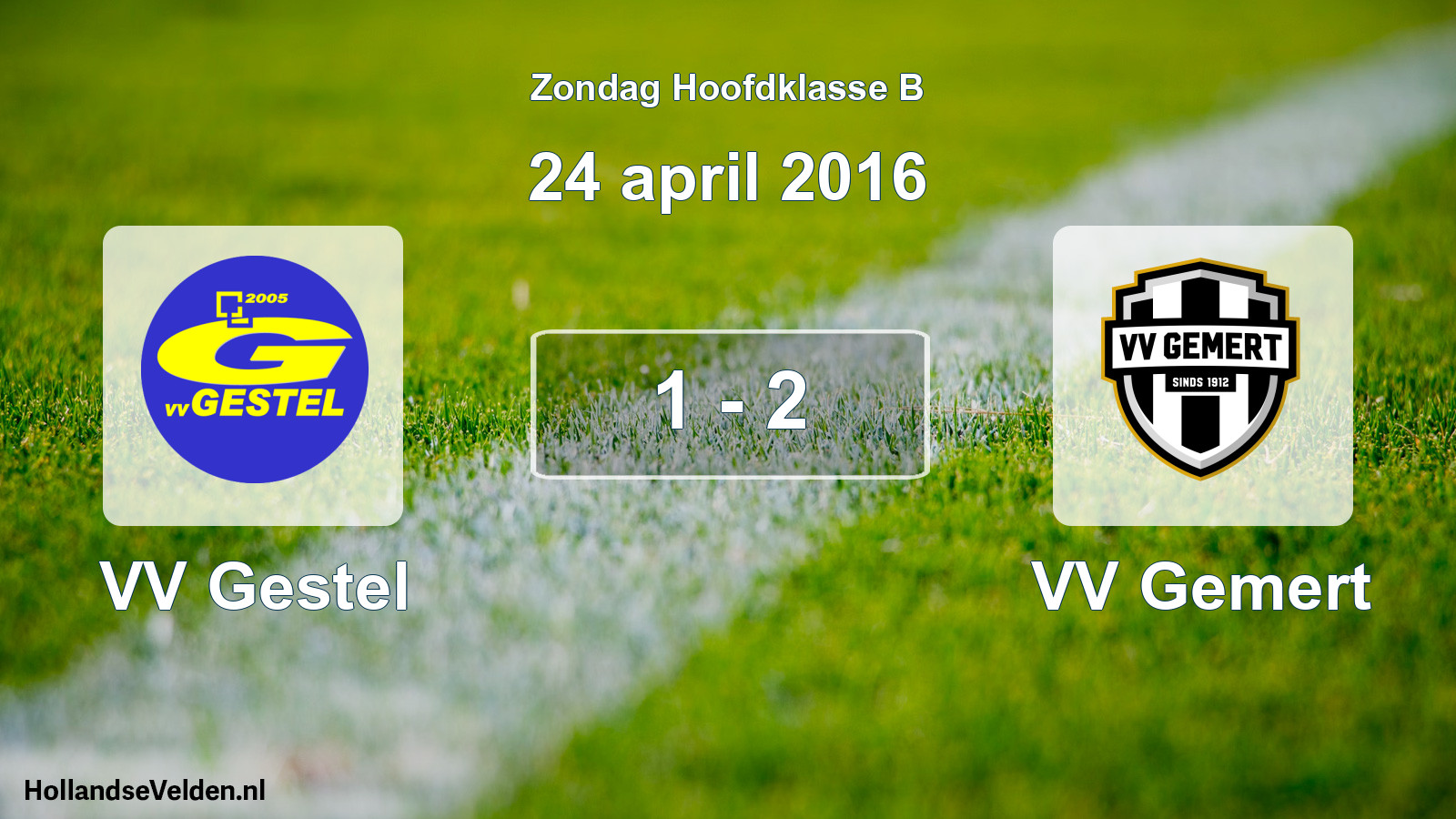 Total number of matches played: VV Gestel - VV Gemert 1 - 2 (24 April 2016)
