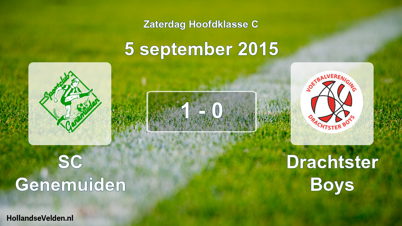 Total number of matches played: SC Genemuiden - Drachtster Boys 1 - 0 (5 September 2015)