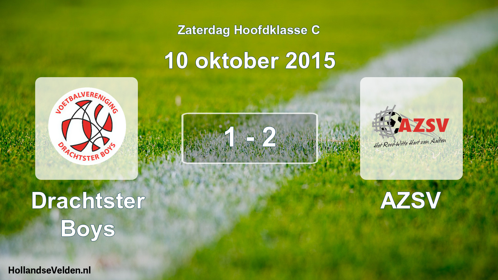 Total number of matches played: Drachtster Boys - AZSV 1 - 2 (10 October 2015)
