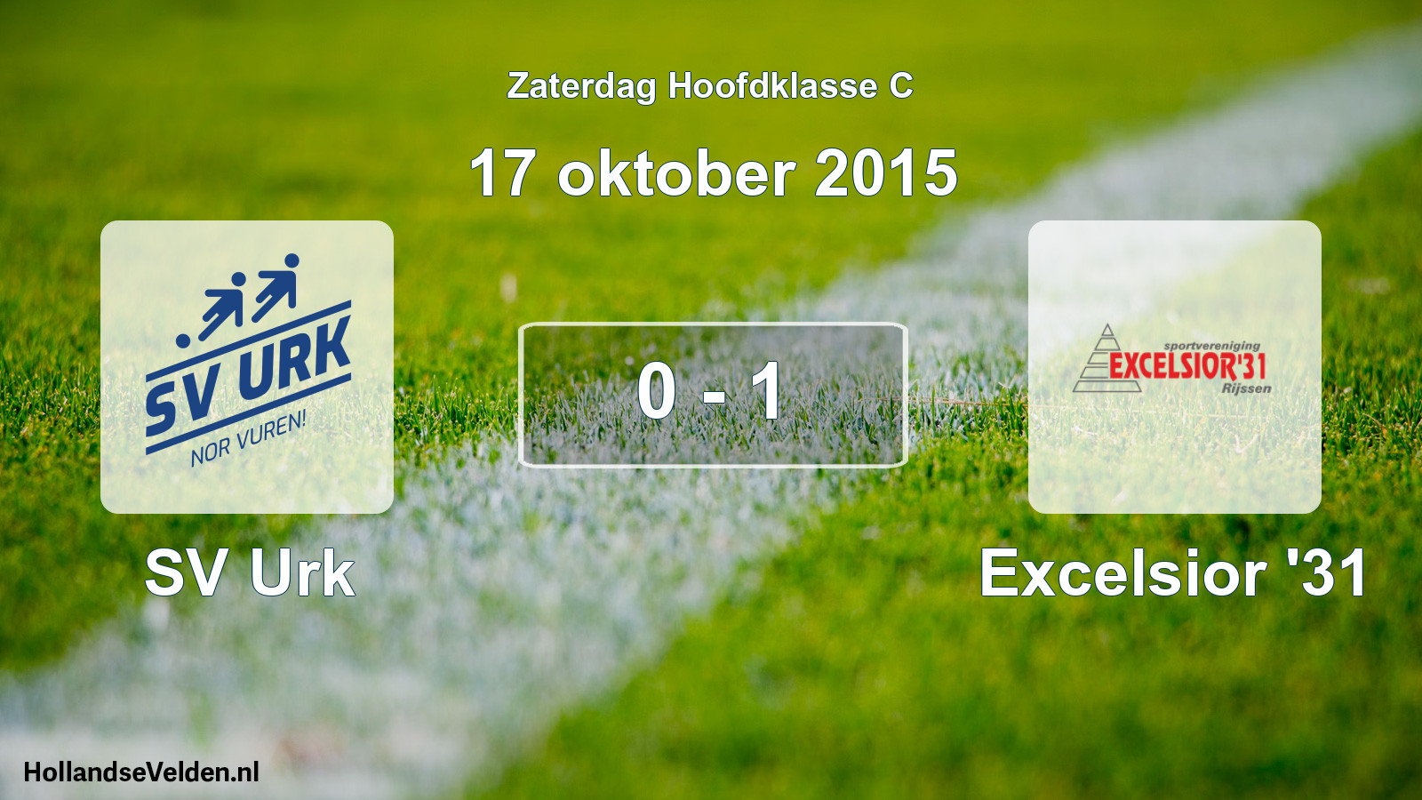 Total number of matches played: SV Urk - Excelsior '31 0 - 1 (17 October 2015)