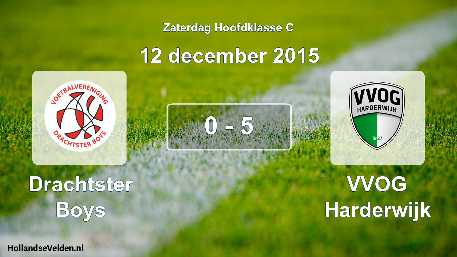 Total number of matches played: Drachtster Boys - VVOG Harderwijk 0 - 5 (12 December 2015)
