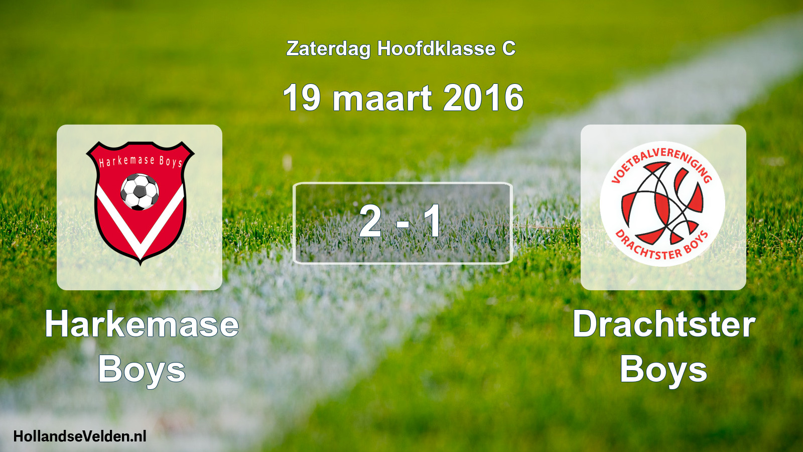 Total number of matches played: Harkemase Boys - Drachtster Boys 2 - 1 (19 March 2016)