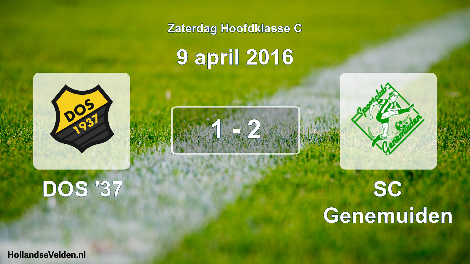 Total number of matches played: DOS '37 - SC Genemuiden 1 - 2 (9 April 2016)