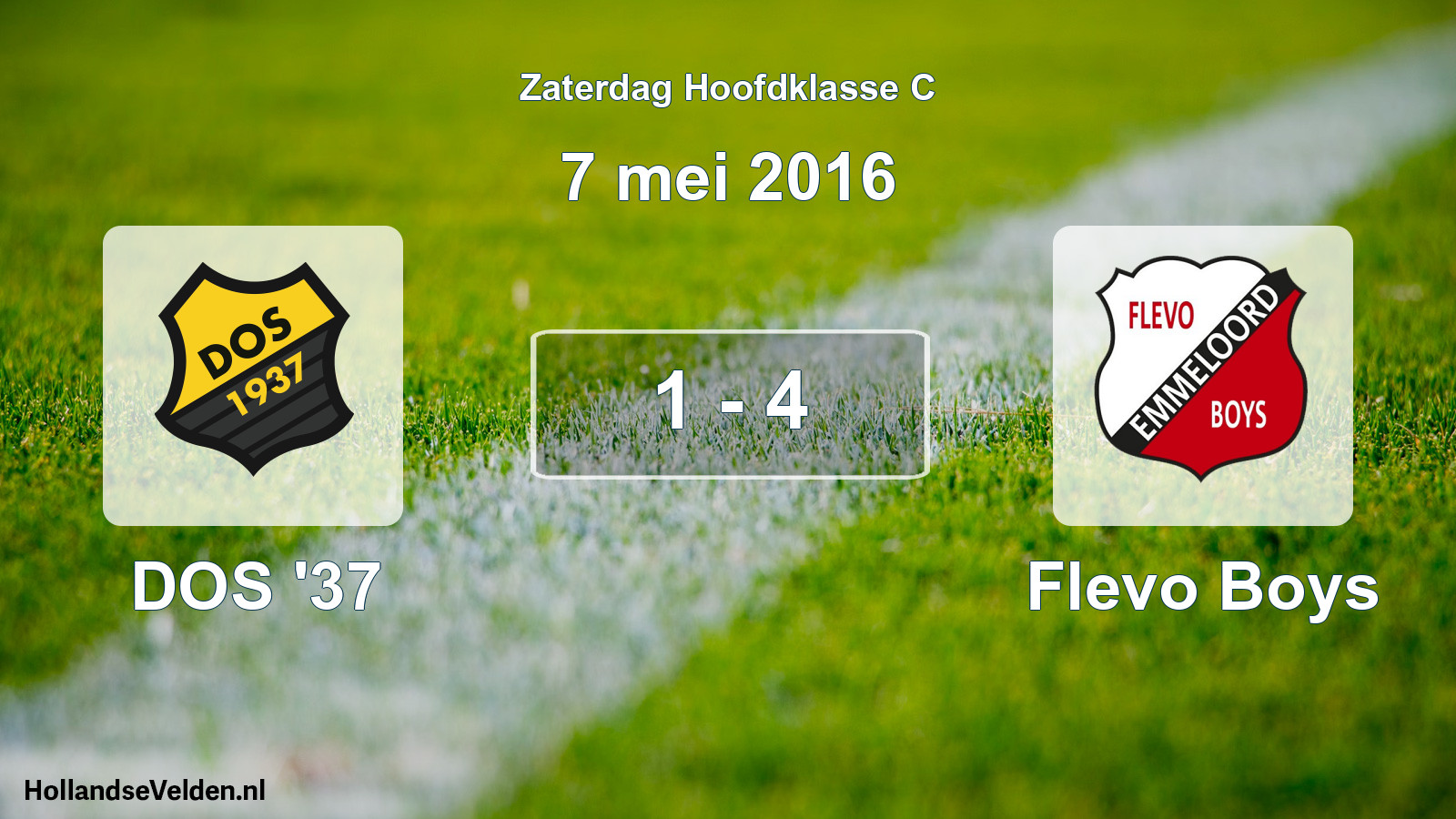 Total number of matches played: DOS '37 - Flevo Boys 1 - 4 (7 May 2016)
