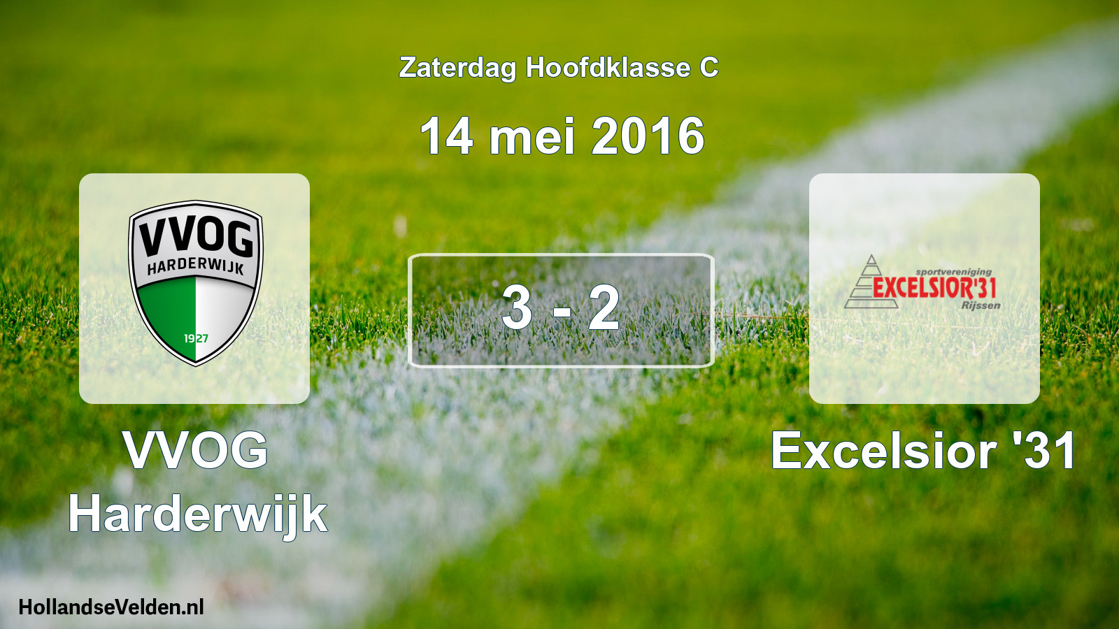 Total number of matches played: VVOG Harderwijk - Excelsior '31 3 - 2 (14 May 2016)