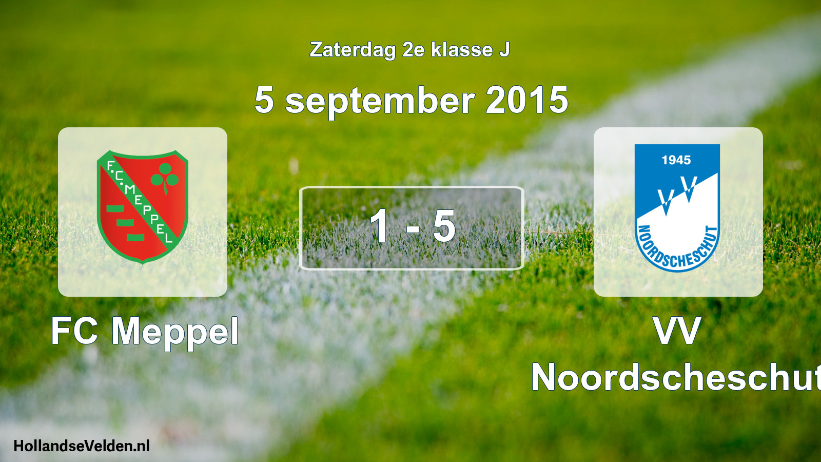 Total number of matches played: FC Meppel - VV Noordscheschut 1 - 5 (5 September 2015)