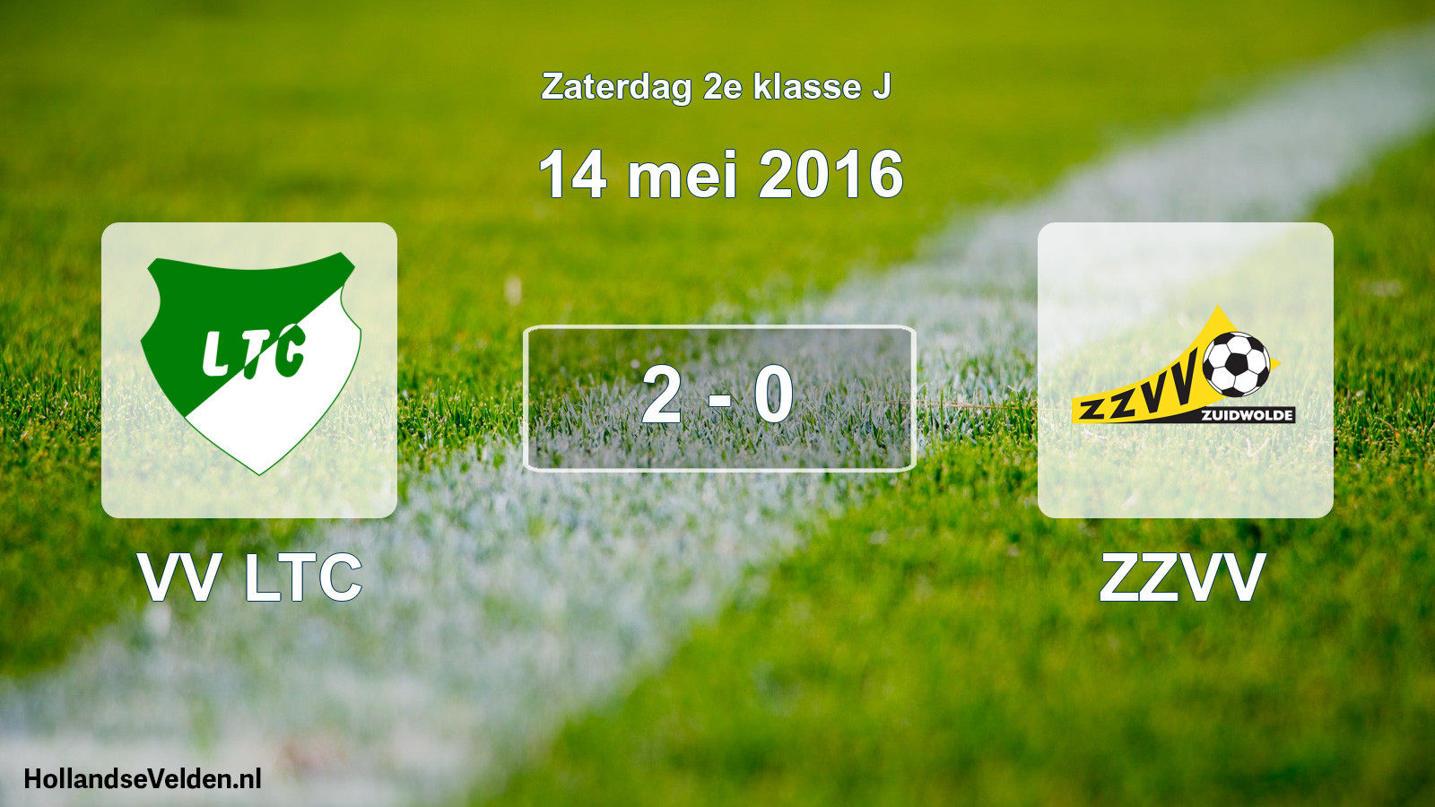Total number of matches played: VV LTC - ZZVV 2 - 0 (14 May 2016)